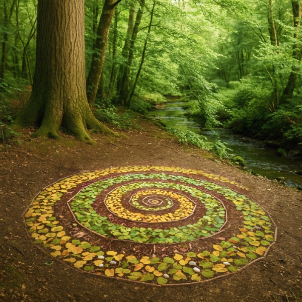 forest spiral pattern